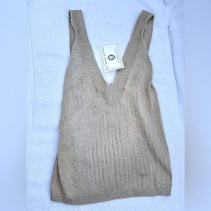 St. John Gold Shimmer Evening Camisole